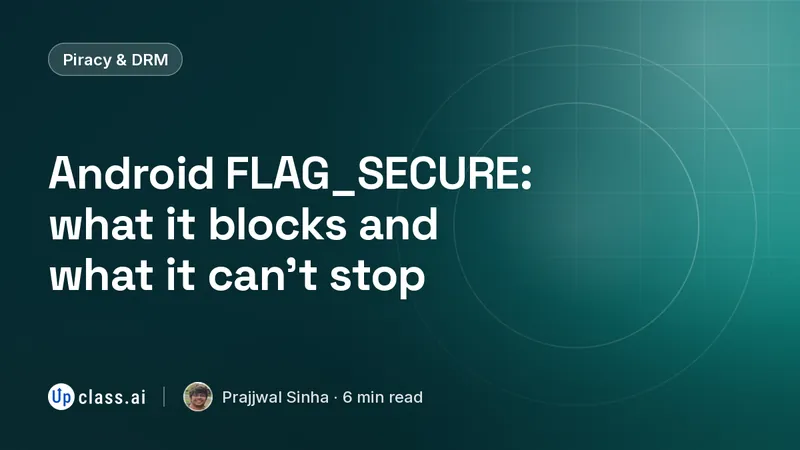Android FLAG_SECURE: what it blocks and what it can't stop