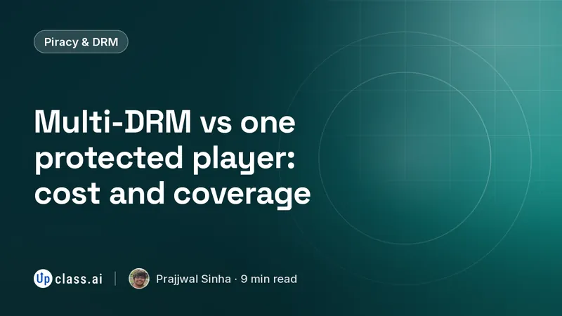 Multi-DRM vs one protected player: cost and coverage
