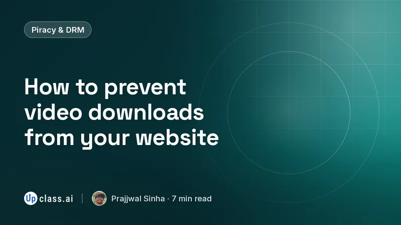 How to prevent video downloads from your website