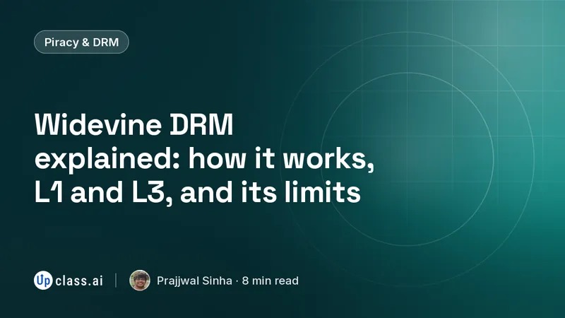 Widevine DRM explained: how it works, L1 and L3, and its limits